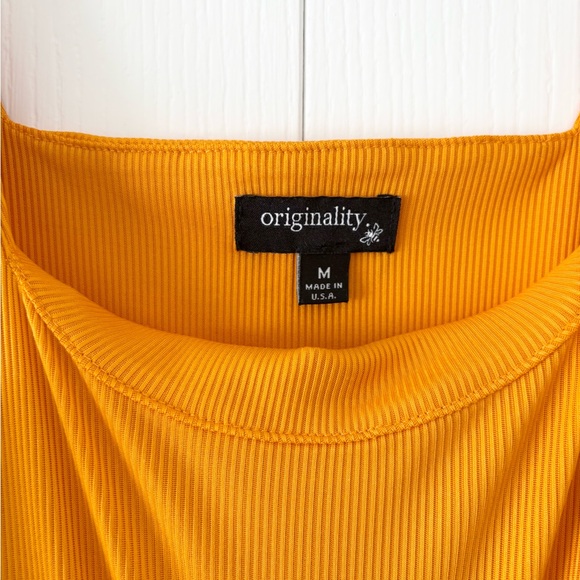 Originality Orange Cropped Tank - Picture 2 of 2